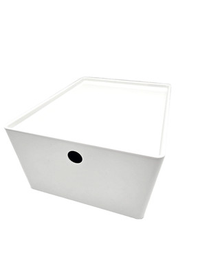 IKEA Kuggis Box 26x35x15 weiß Aufbewahrung Kiste mit Deckel