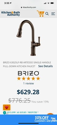 Brizo 63025lf Rb Artesso Single Handle Pull Down Kitchen Faucet Ebay