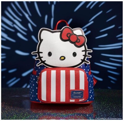 Loungefly Exclusive Hello Kitty 4th of July Patriotic Mini