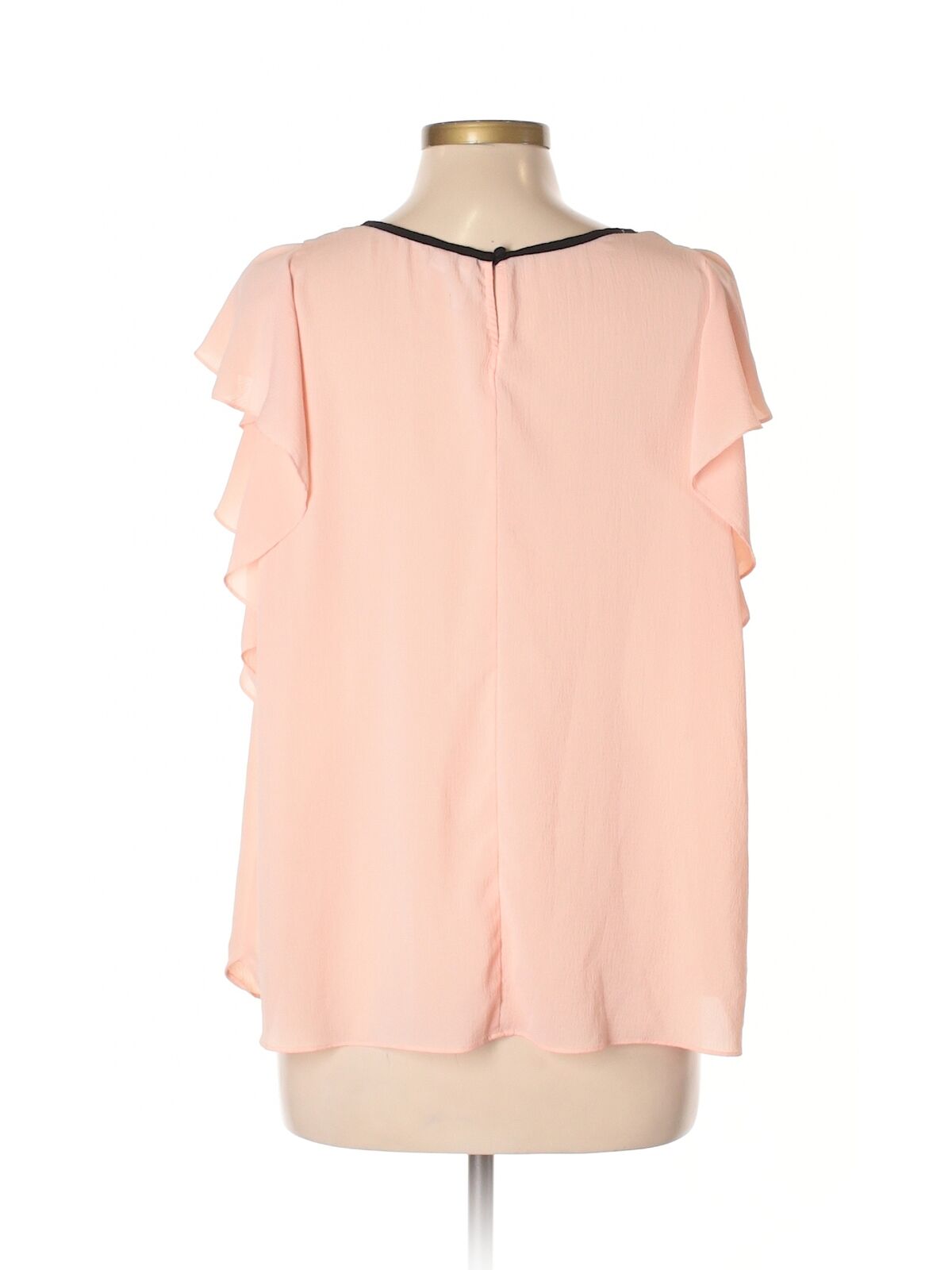 Elle Women Pink Short Sleeve Blouse XL - image 2