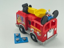Disney Mattel Mickey Mouse Firetruck Fire Truck Electronic Vehicle Figure
