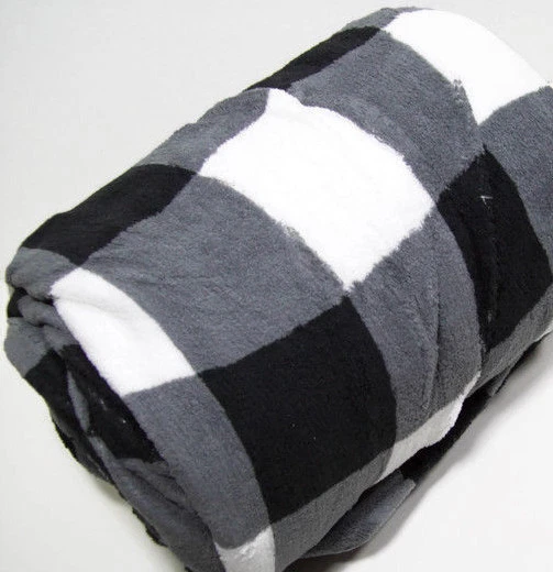Biddeford Heated Electric Warming Micro Plush Gray Black Plaid Throw Blanket  | eBay