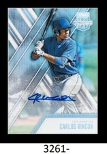 1-2017 PANINI ELITE EXTRA EDITION AUTO CARLOS RINCON DODGERS 