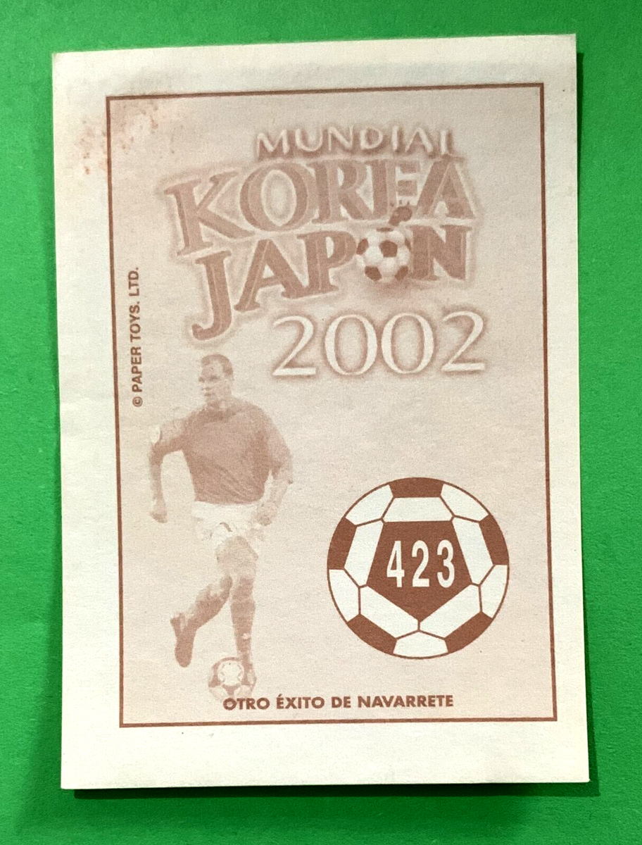 2002 Navarrete Korea Japan World Cup FIFA Face STICKER #423