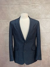 Kenneth Cole Reaction Blazer Men Navy Lined Single Breasted Notch Lapel Size 40R