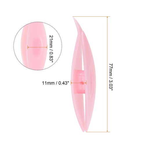 3 Pezzi Occhi Shuttles 77x21x11mm Plastica Colorata per Materiale Artistico Rosa - Foto 2 di 5