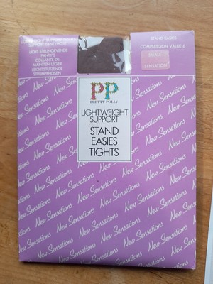 Pretty Polly STAND EASIES light support SENSATION tights Size Small NOS