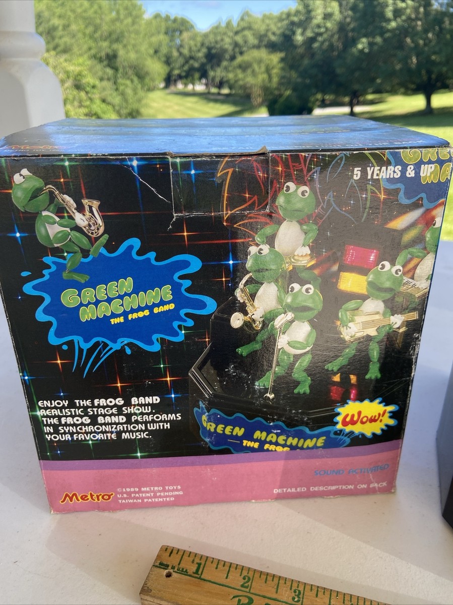 Vintage Metro 1989 Green Machine FROG BAND Sound Activated