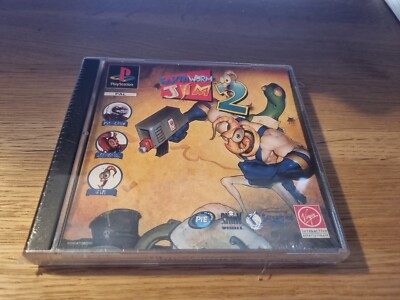 Earthworm Jim 2 **PS1 Playstation 1 NEU Sealed SELTEN FULLCOVER Sony PSX PSONE 