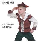 Robin Kostüm braun 128 140 152 2-tlg. Robin Hood Räuber Jäger Fasching 12217213