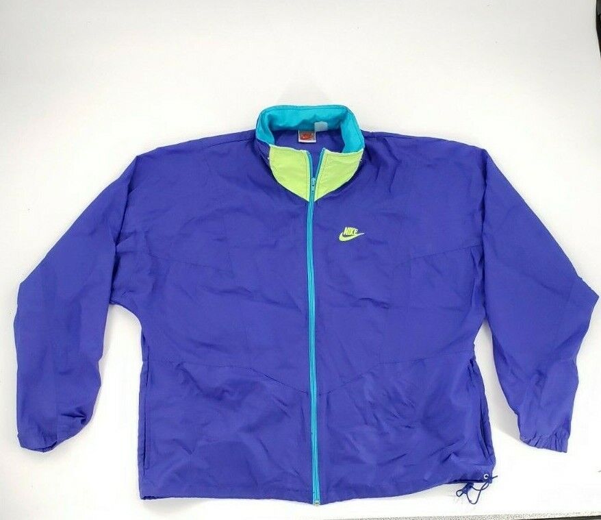Vintage 90's NIKE Nylon Windbreaker Full Zip Vented Jacket Vintage 90's NIKE Nylon Windbreaker Full Zip Vented Jacket