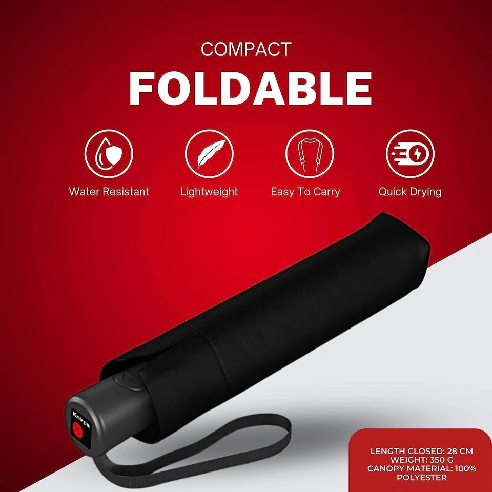 Knirps A.200 Medium Duomatic Automatic Open Close Rain Umbrella - Compact... - Image 4 of 4