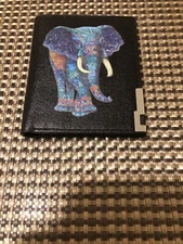 BAELLERRY ELEPHANT PRINTING PU BILLFOLD WALLET CARD HOLDER