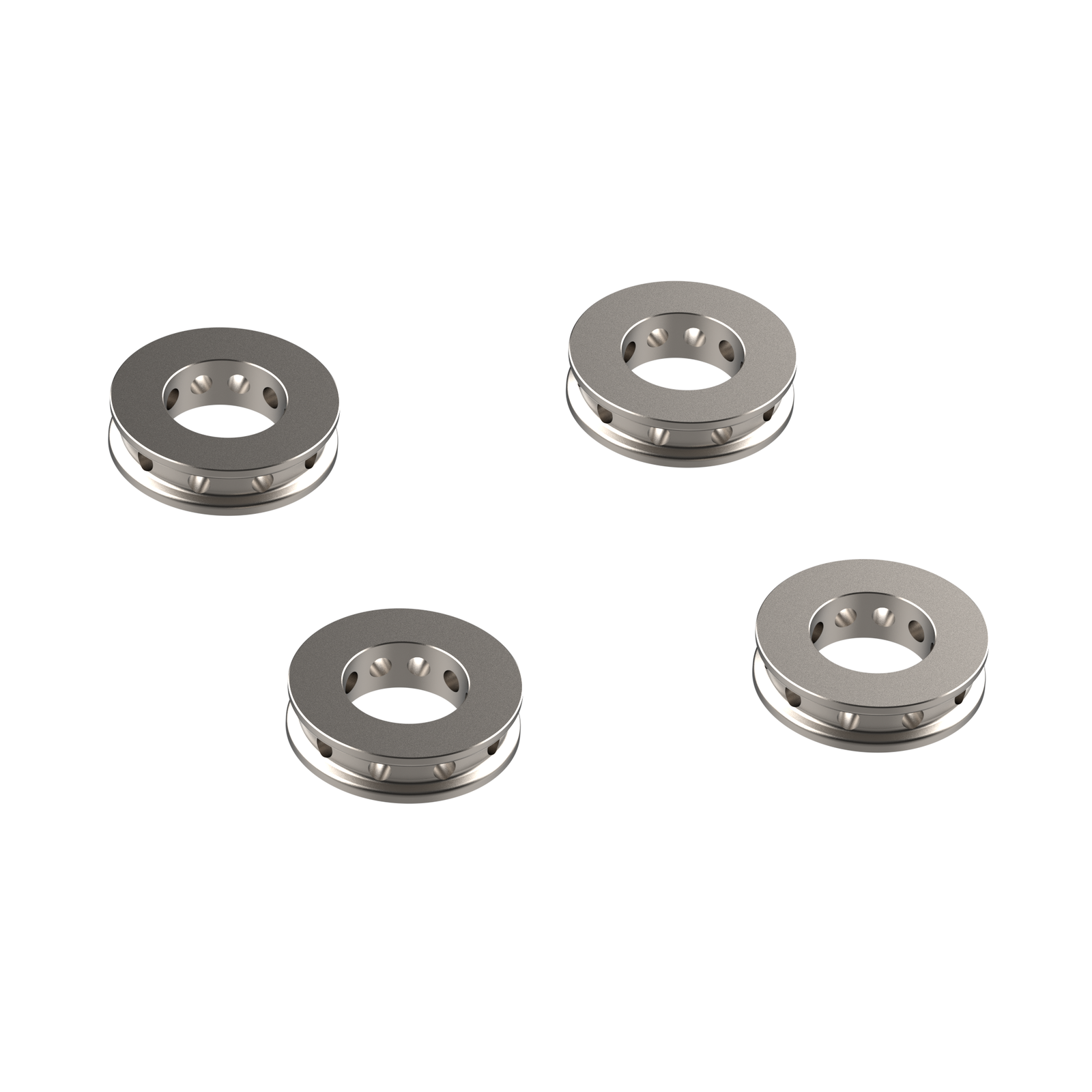 Evotech Titanium Brake Caliper Spacers - Aprilia Tuono V4 Factory (2017-2020)
