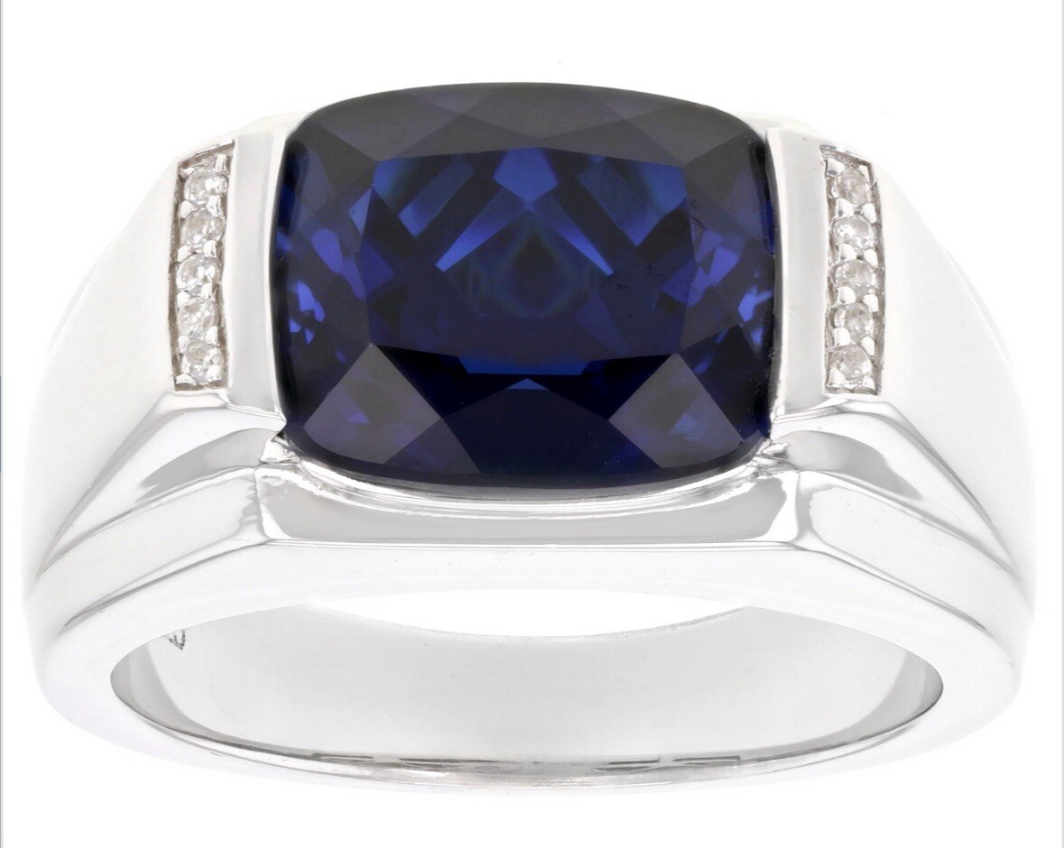 Rhodium Jtv Mens Diamond Rings White Diamond Rhodium And 14k