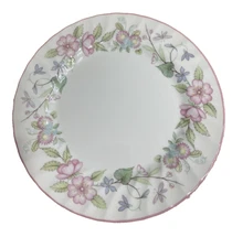 Myott Meakin Porcelain Dinner Plate 10" Spring Fields Jenny Rhodes England Pink