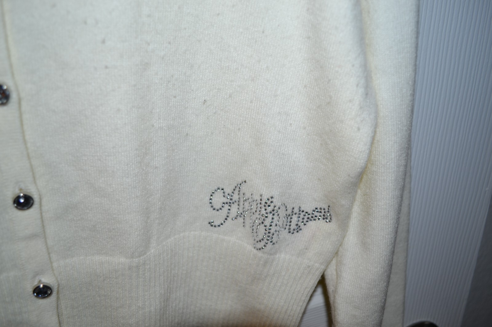 Apple Bottoms Winter White Button Front Crop Card… - image 2