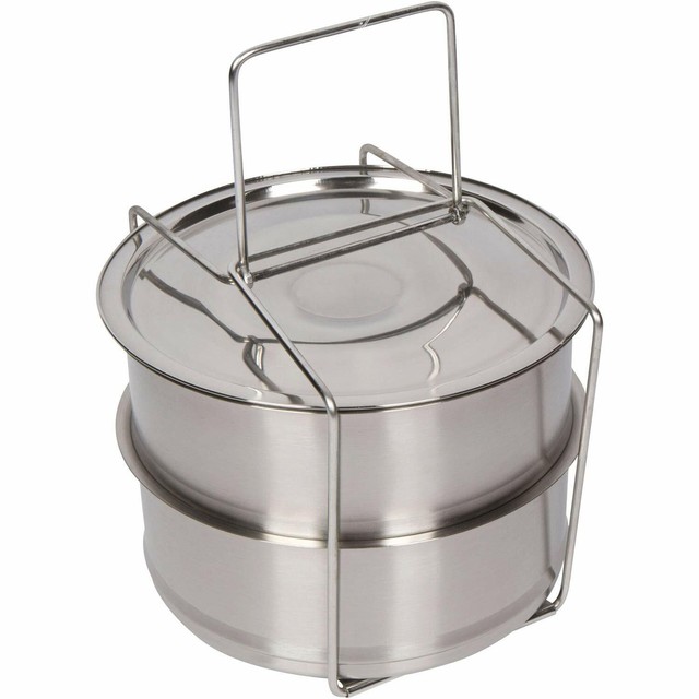 Steamer Stackable Insert Pan Stainless 6 Quart Basket fit Instant Pot | eBay