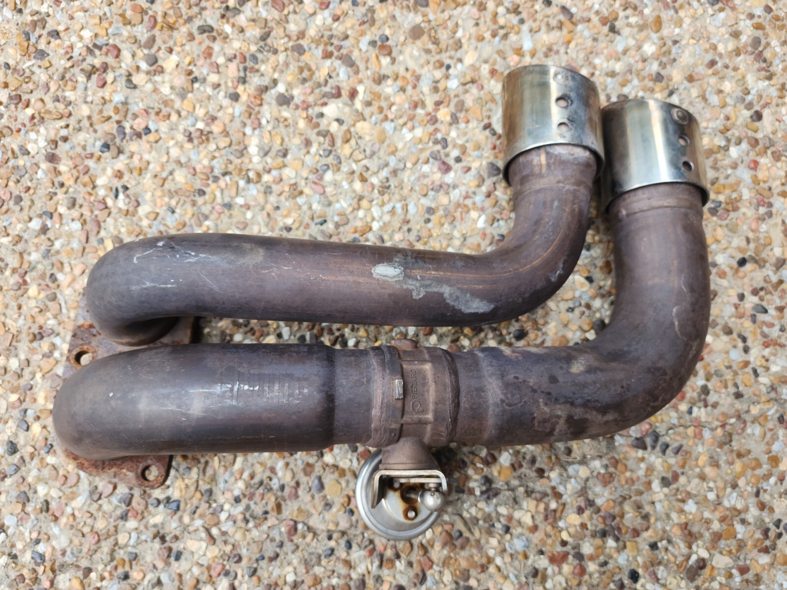 FERRARI 360 MODENA OEM FACTORY GENUINE ORIGINAL EXHAUST SYSTEM WITH PIPE TIPS
