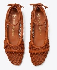 Tory Burch Helena 15mm mesh lace flat size 8 NIB
