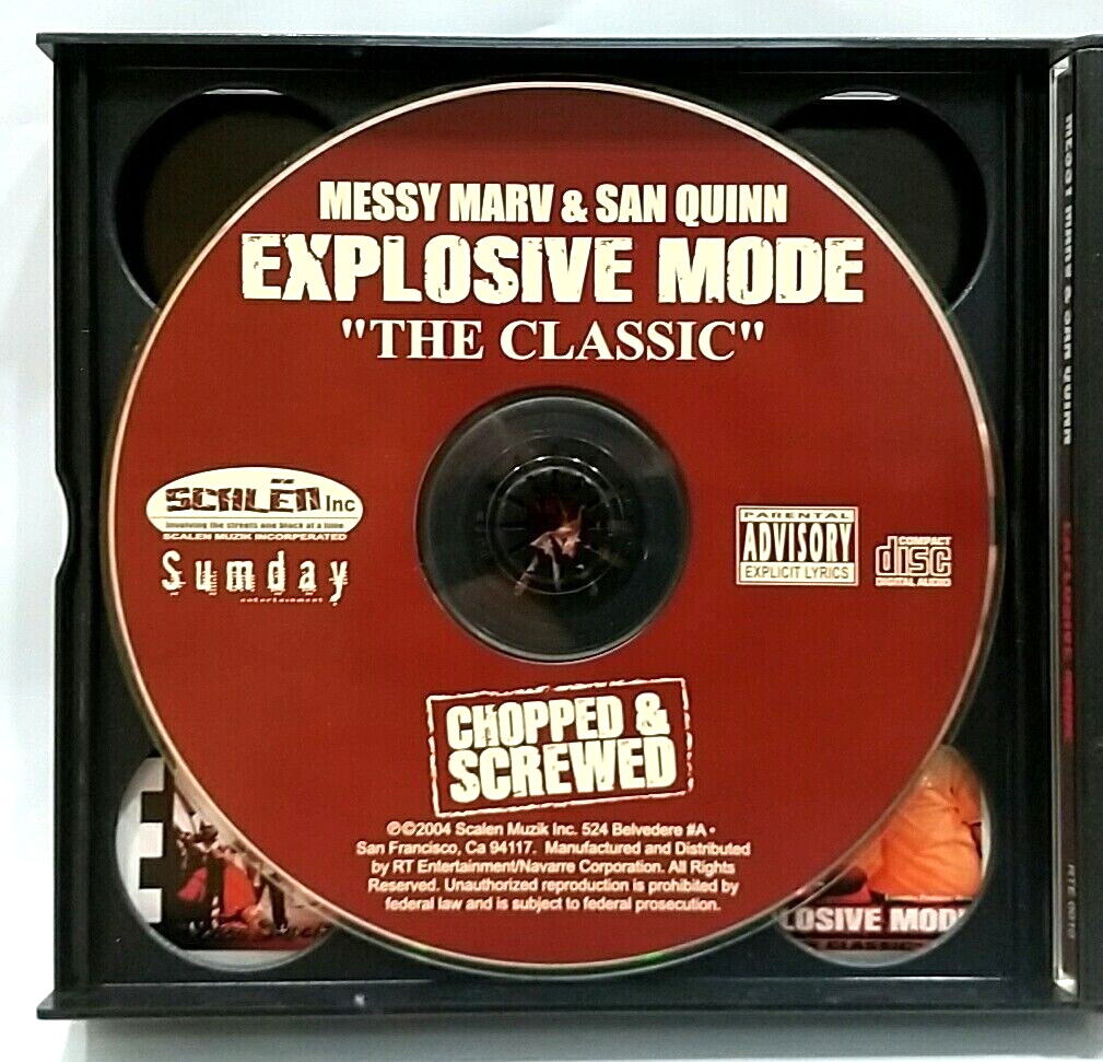 CD) Messy Marv & San Quinn – Explosive Mode, 2CD & 1DVD, Album