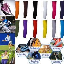 US Cooling Arm Sleeves Cover UV Sun Protection Basketball Golf Athletic Sport