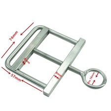 57mm Adjustable Scrotum Pull Stainless Steel Locking Hinged Ball Stretchers Male
