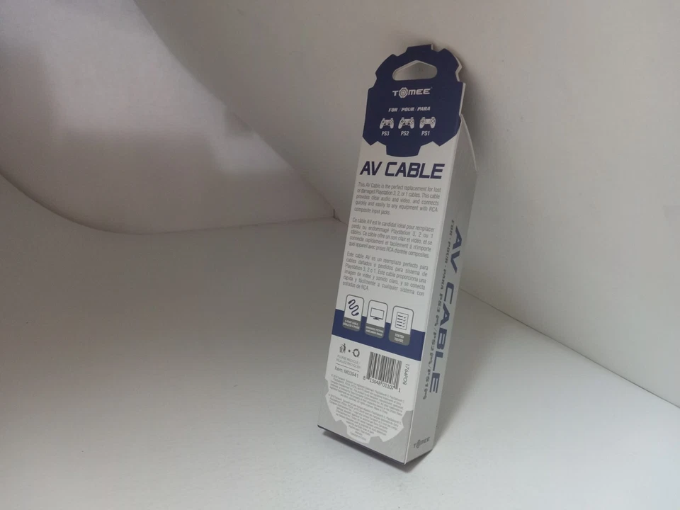 NEW TOMEE AV Audio Video Composite cable Metal Plated Tip for PS1 PS2 & PS3 - Image 2 of 2