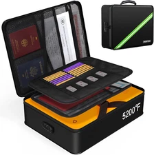 Document Organizer Box - 5200℉ Heat Insulated Waterproof Fireproof 14.2x10.4x3.9