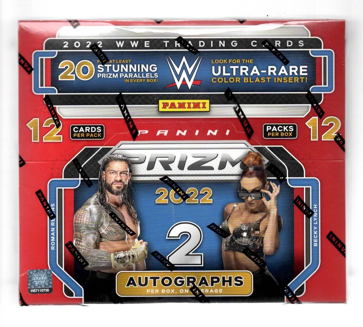 2022 PANINI PRIZM WWE SEALED HOBBY FOTL FIRST OF THE LINE BOX | eBay