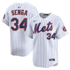New York Mets Kodai Senga #34 Nike Men's White Official MLB Limited Jersey