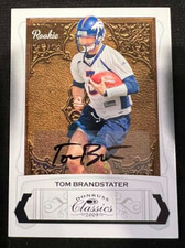 TOM BRANDSTATER 2009 Donruss Classics #245 Rookie Card RC AUTO #081/299 Broncos. rookie card picture