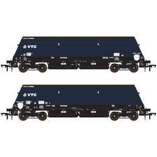 OO Gauge Accurascale Cutdown HYA ex-Biomass Blue/Black with VTG Branding Pack 2