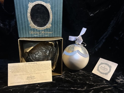 Waterford Holiday Heirlooms Ornament Peacock Memories Ball 4" Winter ...