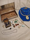Vintage Gold Filled Sterling Silver Costume Jewelry Lot Over 182 Grams