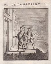 Actor Comedian Profession Etching Luyken