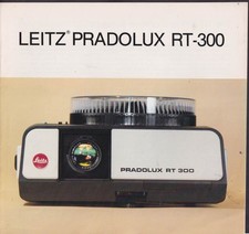Leitz Pradolux RT-300 35mm slide projector sales folder 1980