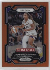 2024 Panini Prizm Monopoly WNBA Orange 32/124 Charisma Osborne #20 Rookie RC wq8