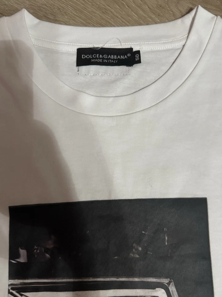 Kim Kardashion X Dolce Gabbana D&G Collab T Shirt Size 50 L Large White Top - Image 4 of 4