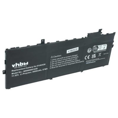 Akku für Lenovo O1AV430 FRU 01AV430 SB10K97587 SB10K97586 4950mAh 11,52V