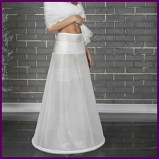 Enagua de l nea A de 1 aro para vestido de novia, falda interior de crinolina