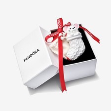PANDORA LIMITED EDITION 2023 Holiday Ornament  Candy Cane Charm Set