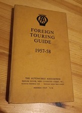 AA Foreign Touring Guide 1957-58 - vintage motoring memorabilia