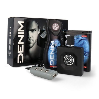 DENIM Original Geschenkset Eau de Toilette 100ml + Duschgel 250ml + USB Hub