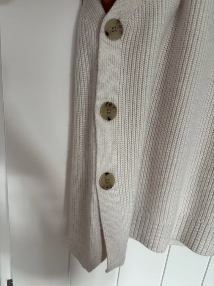 AUTOGRAPH M&S WOMENS CREAM WOOL CASHMERE SLEEVELESS KNITTED JUMPER Size L 16-18 - Image 3 of 4