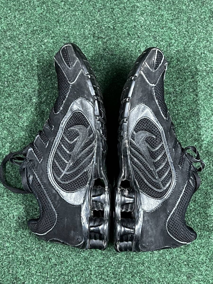 Size 7.5 - Nike Shox Navina Triple Black Sparkle W for sale