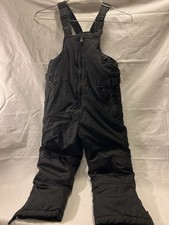 Cherokee Black Ski Bibs Snow Bib Pants - Kids Girls Boys Size 5/6