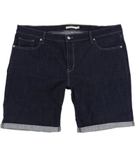 Levi's Womens Stylish Casual Denim Shorts, Blue, Plus Size, 22W