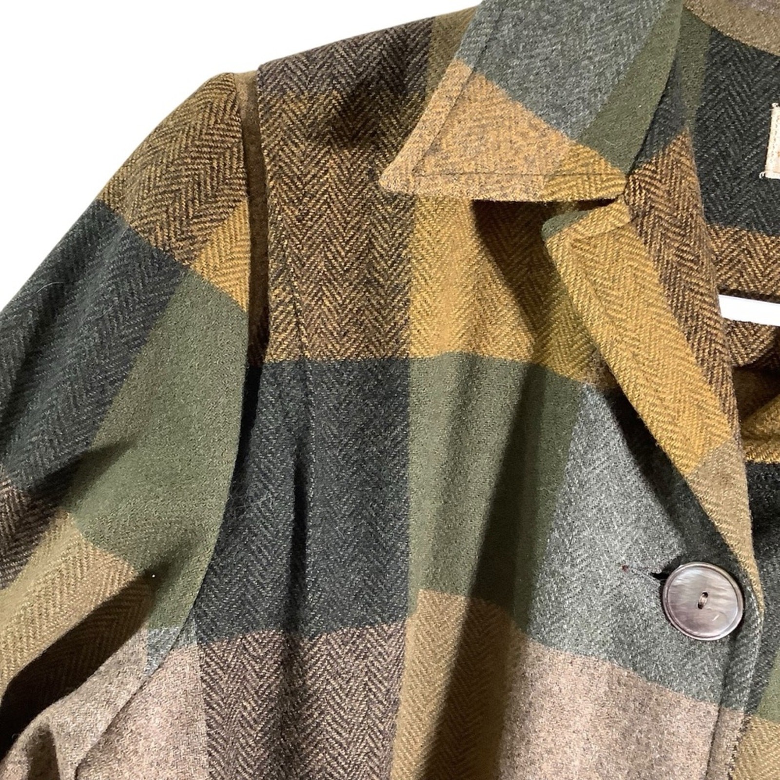 Pendleton Women's Medium Camel Block Plaid Wool J… - image 5