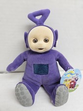 1998 Eden Teletubbies Tinky Winky Purple Plush Bean Bag 8" NWT